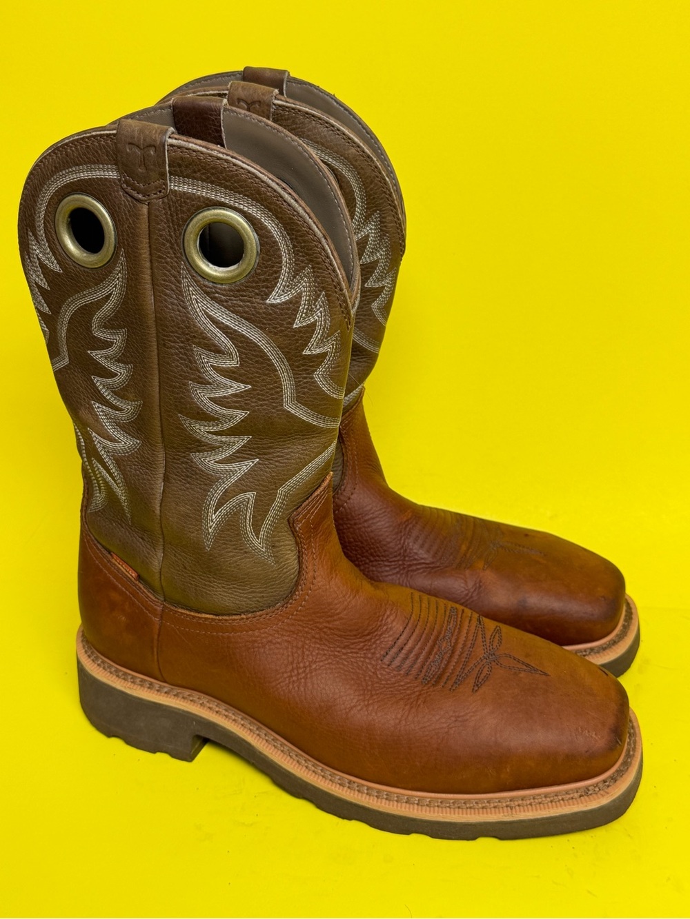TECOVAS MEN`S LONGHAUL SADDLE 11IN TOP WP COMPOSITE SQUARE TOE WORK BOOT 9.5EE